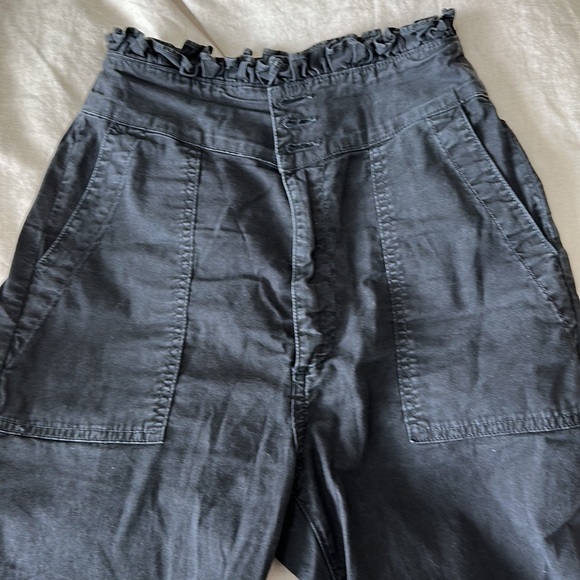 The Great. High Rise Ruffle Armies black Pants - Picture 4 of 5